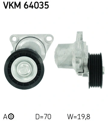 Tensioner Pulley, V-ribbed belt (VKM 64035)