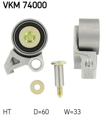 Tensioner Pulley, timing belt (VKM 74000)