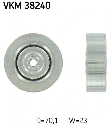 Deflection/Guide Pulley, V-ribbed belt (VKM 38240)