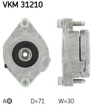 Tensioner Pulley, V-ribbed belt (VKM 31210)