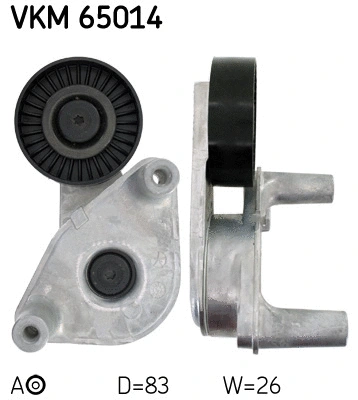 Tensioner Pulley, V-ribbed belt (VKM 65014)