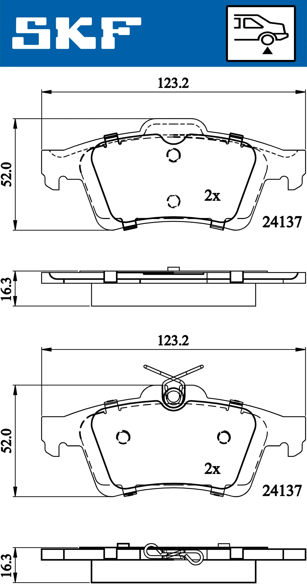 Brake Pad Set, disc brake (VKBP 90148)