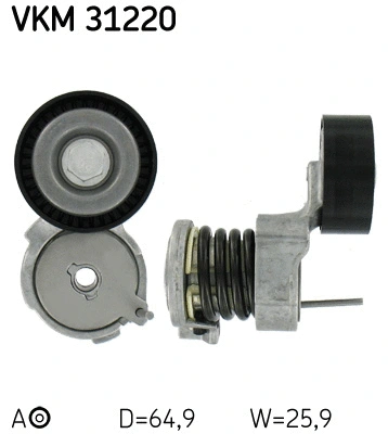 Tensioner Pulley, V-ribbed belt (VKM 31220)
