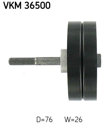 Deflection/Guide Pulley, V-ribbed belt
