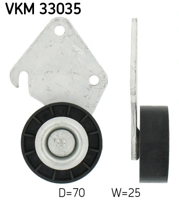 Deflection/Guide Pulley, V-ribbed belt (VKM 33035)