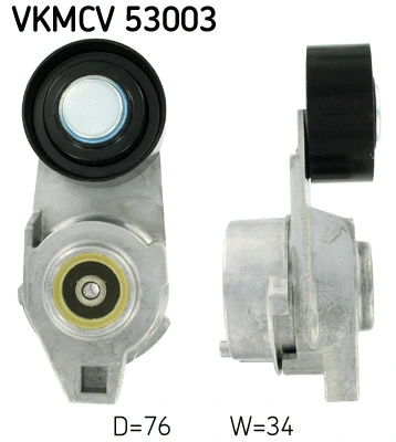 Tensioner Pulley, V-ribbed belt (VKMCV 53003)