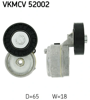 Tensioner Pulley, V-ribbed belt (VKMCV 52002)