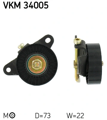 Tensioner Pulley, V-ribbed belt (VKM 34005)
