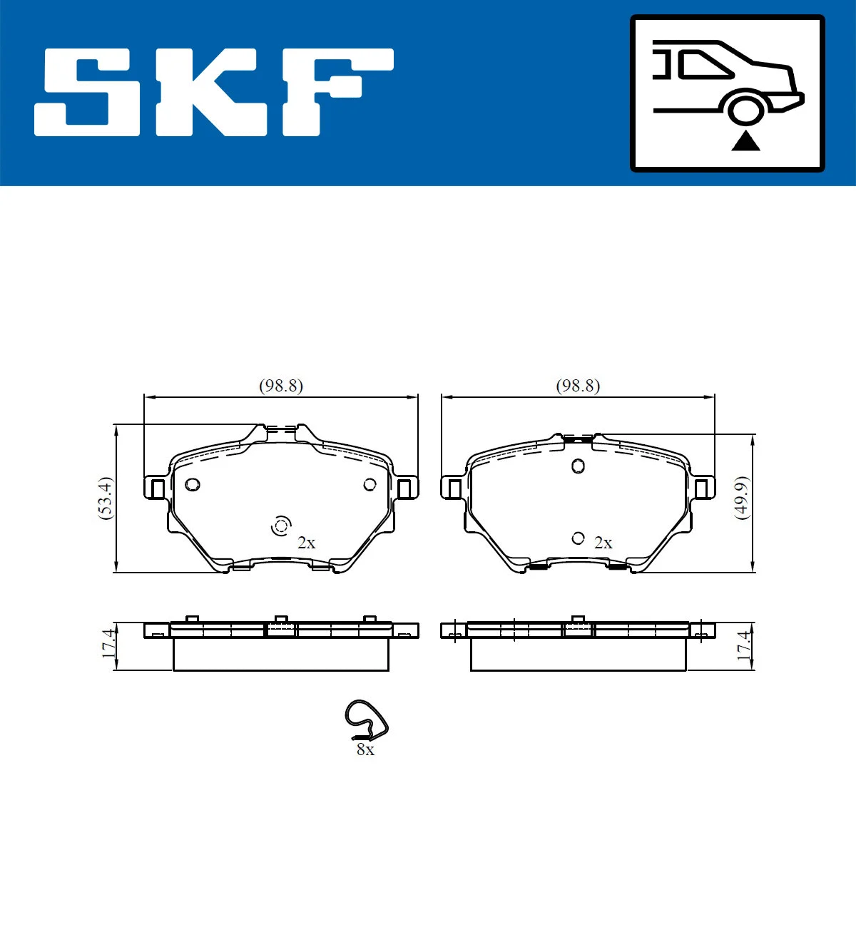 Brake Pad Set, disc brake (VKBP 90101)
