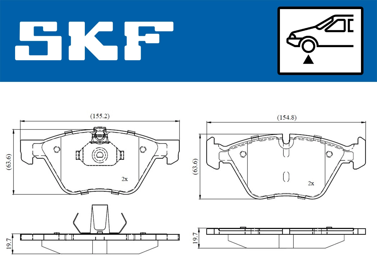 Brake Pad Set, disc brake (VKBP 80141)