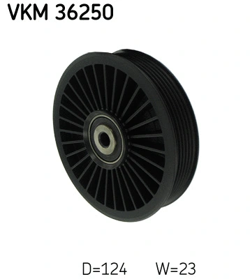 Deflection/Guide Pulley, V-ribbed belt (VKM 36250)
