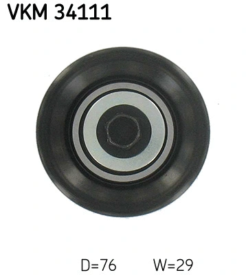 Deflection/Guide Pulley, V-ribbed belt