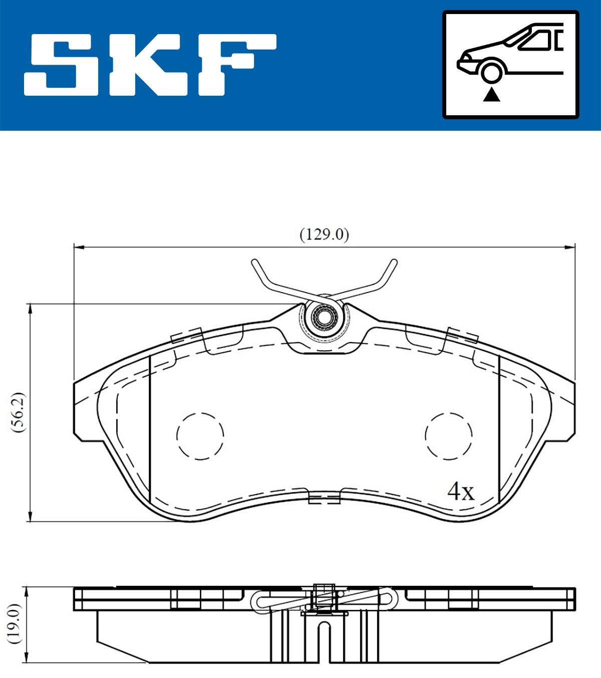 Brake Pad Set, disc brake (VKBP 80344)