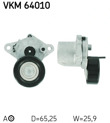Tensioner Pulley, V-ribbed belt (VKM 64010)