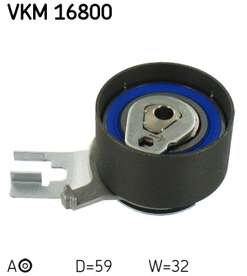 Tensioner Pulley, timing belt (VKM 16800)