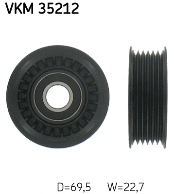 Deflection/Guide Pulley, V-ribbed belt (VKM 35212)