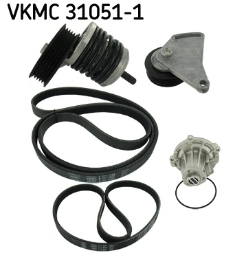 Water Pump + V-Ribbed Belt Kit