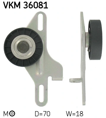 Tensioner Pulley, V-ribbed belt (VKM 36081)