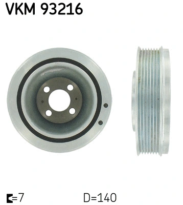 Belt Pulley, crankshaft (VKM 93216)