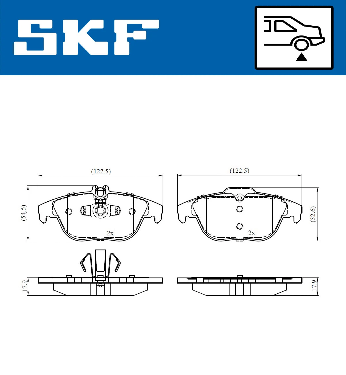 Brake Pad Set, disc brake (VKBP 90114)