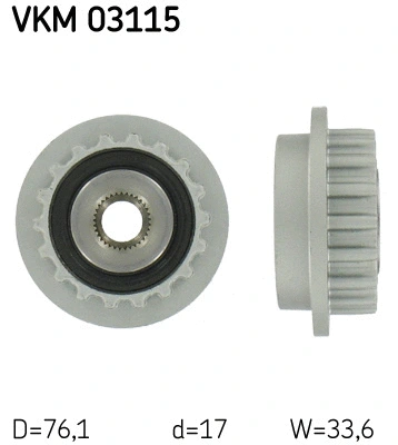Alternator Freewheel Clutch (VKM 03115)