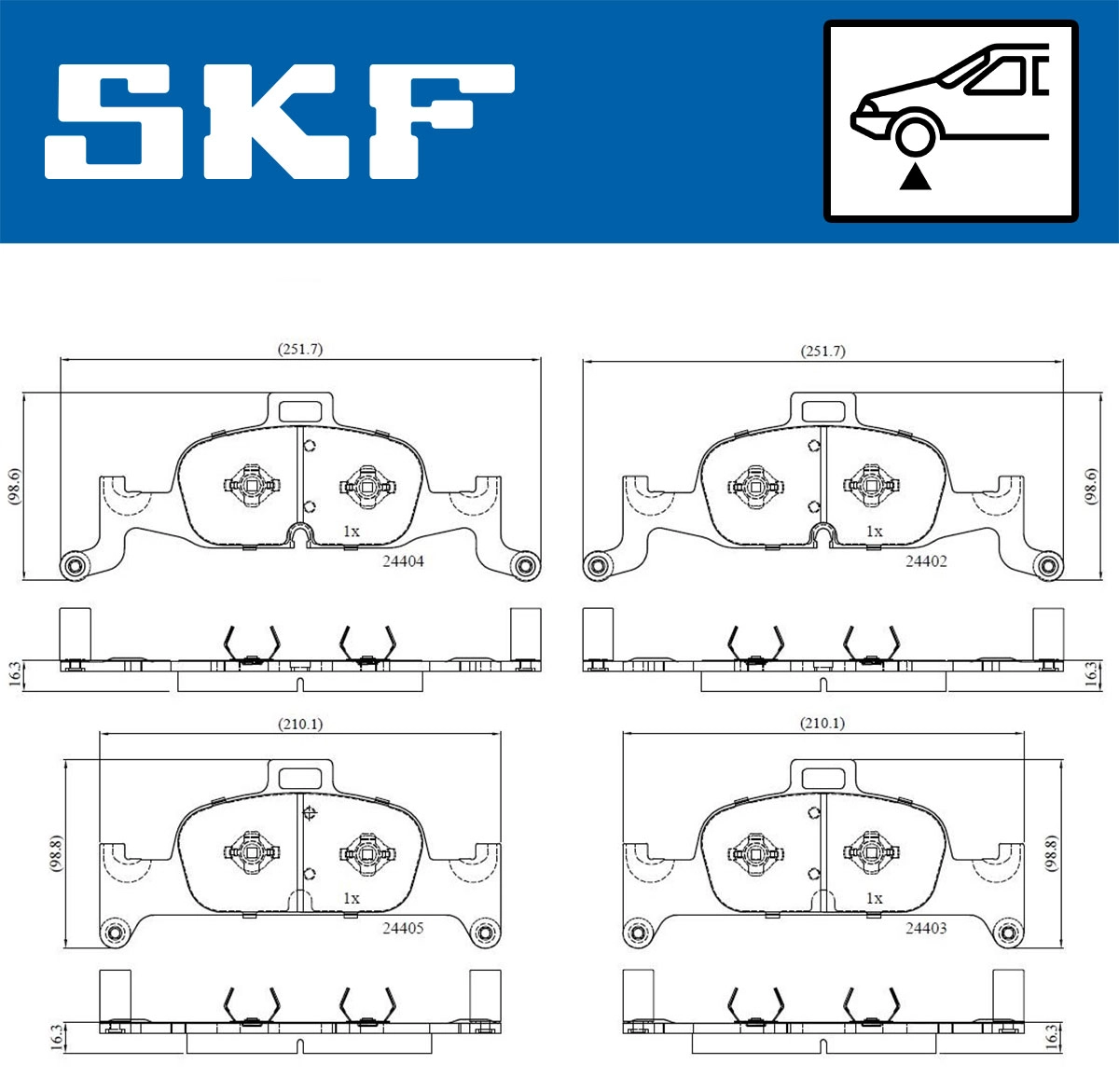 Brake Pad Set, disc brake (VKBP 80277)