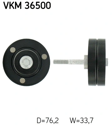 Deflection/Guide Pulley, V-ribbed belt (VKM 36500)