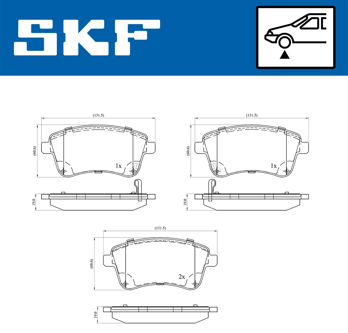 Brake Pad Set, disc brake (VKBP 80343 A)