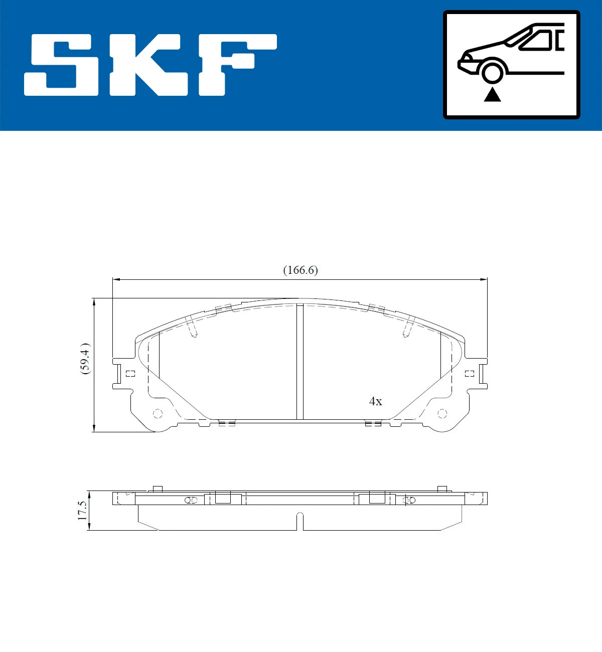 Brake Pad Set, disc brake (VKBP 80473)