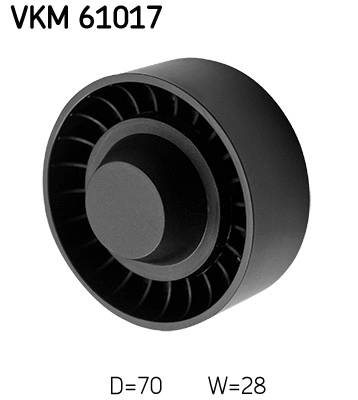 Deflection/Guide Pulley, V-ribbed belt
