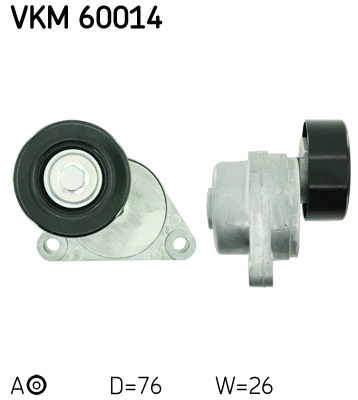 Tensioner Pulley, V-ribbed belt (VKM 60014)