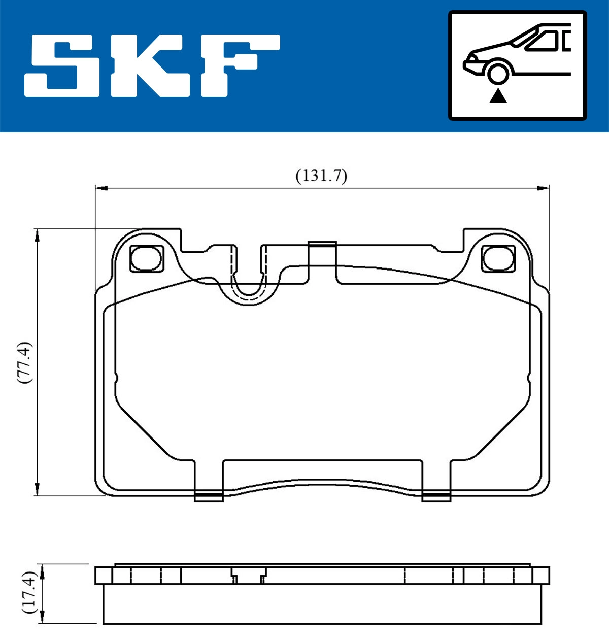 Brake Pad Set, disc brake (VKBP 80225)