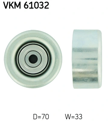 Deflection/Guide Pulley, V-ribbed belt (VKM 61032)