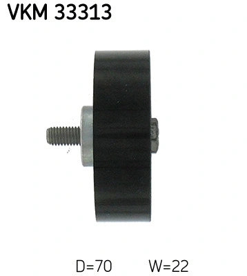 Deflection/Guide Pulley, V-ribbed belt