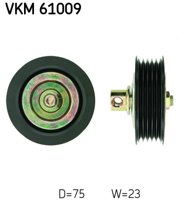 Deflection/Guide Pulley, V-ribbed belt (VKM 61009)