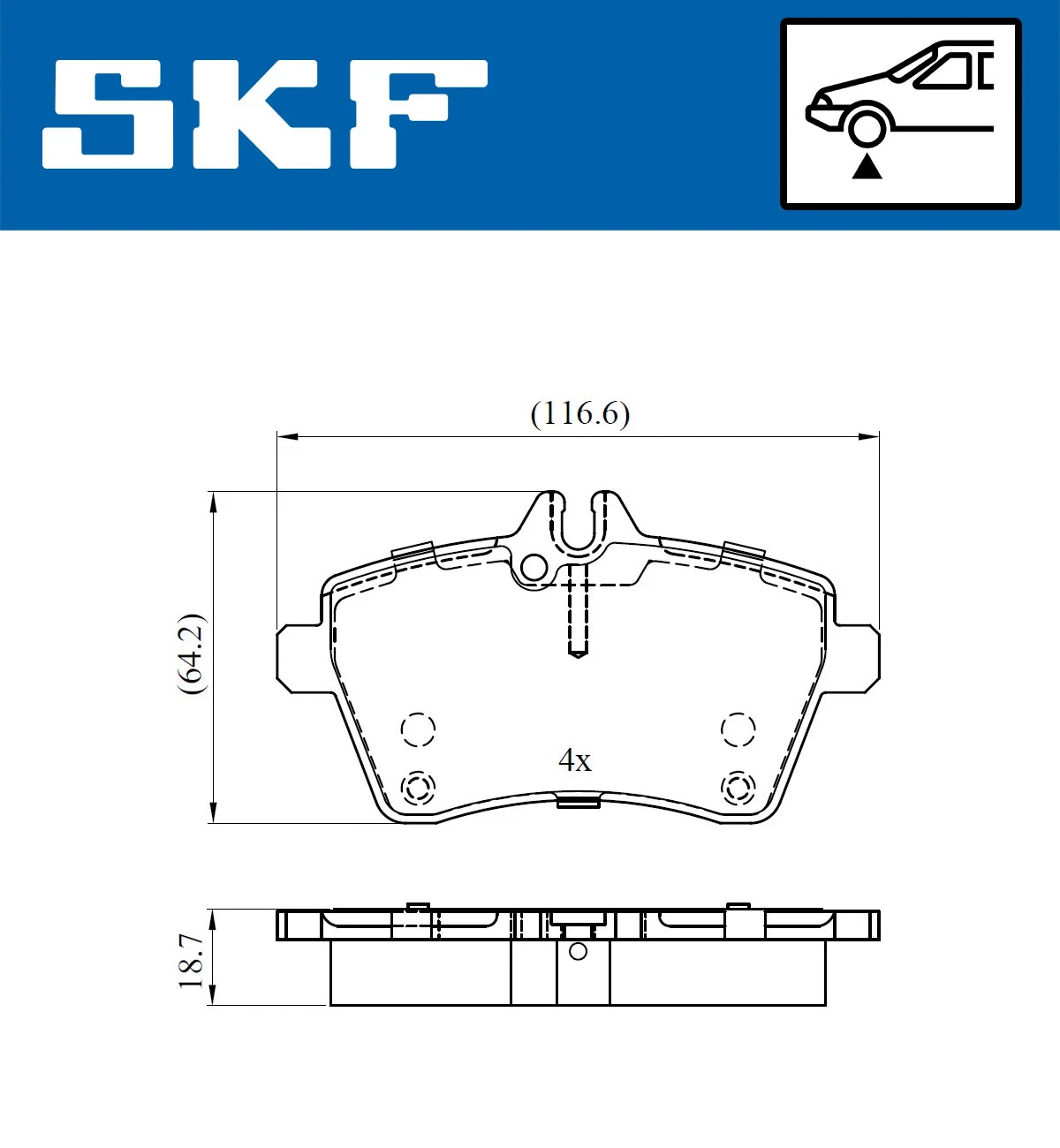 Brake Pad Set, disc brake (VKBP 80323)