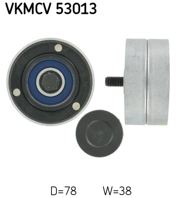 Deflection/Guide Pulley, V-ribbed belt (VKMCV 53013)