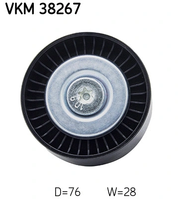 Deflection/Guide Pulley, V-ribbed belt