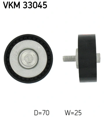 Deflection/Guide Pulley, V-ribbed belt (VKM 33045)