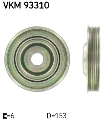 Belt Pulley, crankshaft (VKM 93310)