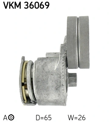 Tensioner Pulley, V-ribbed belt