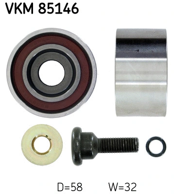 Deflection/Guide Pulley, timing belt (VKM 85146)