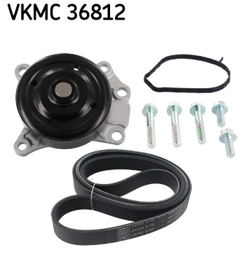 Water Pump + V-Ribbed Belt Kit (VKMC 36812)
