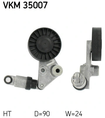 Tensioner Pulley, V-ribbed belt (VKM 35007)
