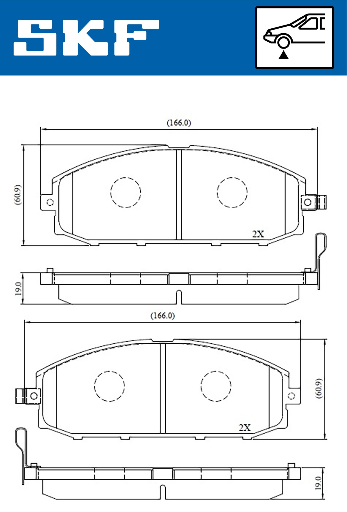 Brake Pad Set, disc brake (VKBP 80509 A)