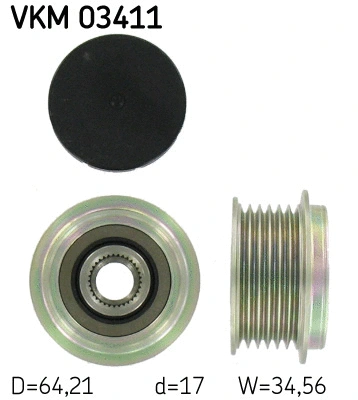 Alternator Freewheel Clutch (VKM 03411)