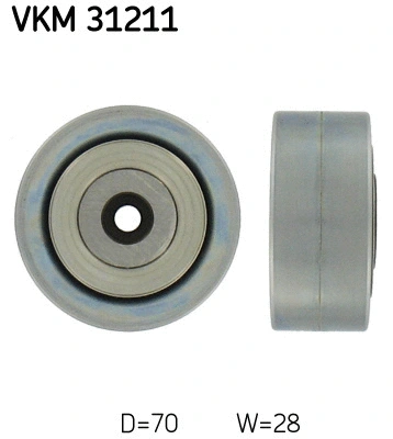Deflection/Guide Pulley, V-ribbed belt (VKM 31211)