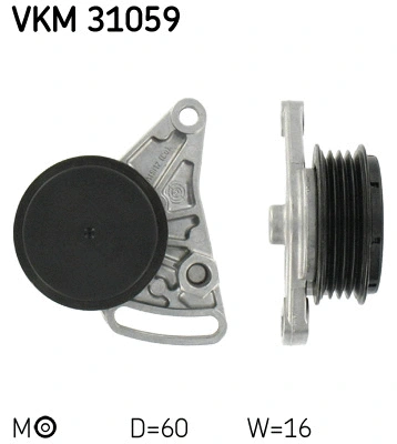 Tensioner Pulley, V-ribbed belt (VKM 31059)