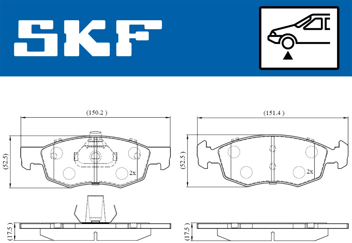 Brake Pad Set, disc brake (VKBP 80618)