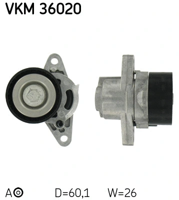 Tensioner Pulley, V-ribbed belt (VKM 36020)